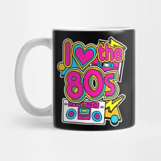 Retro 80's Party Girl Funny Cute Vintage Party Costume Women Mug